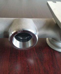 V237FBSP Suction Manifold BSP Footed Aluminum Fit Versamatic Pumps